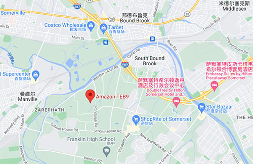 TEB9倉庫位于倫道夫路601號，薩默塞特，新澤西08873